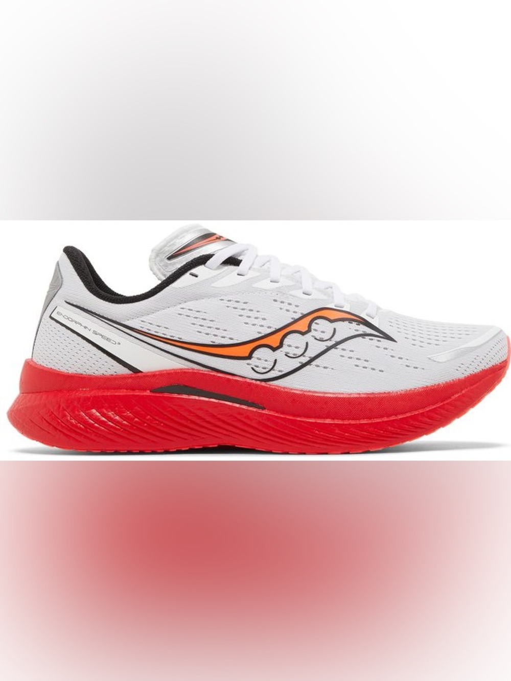 Saucony Mens Endorphin Speed 3 'White ViZiRed